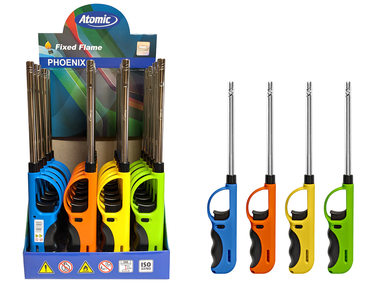 Accendigas Atomic BBQ Lighter Phoenix 28cm Softflame ricaricabile 4 Colors assortito