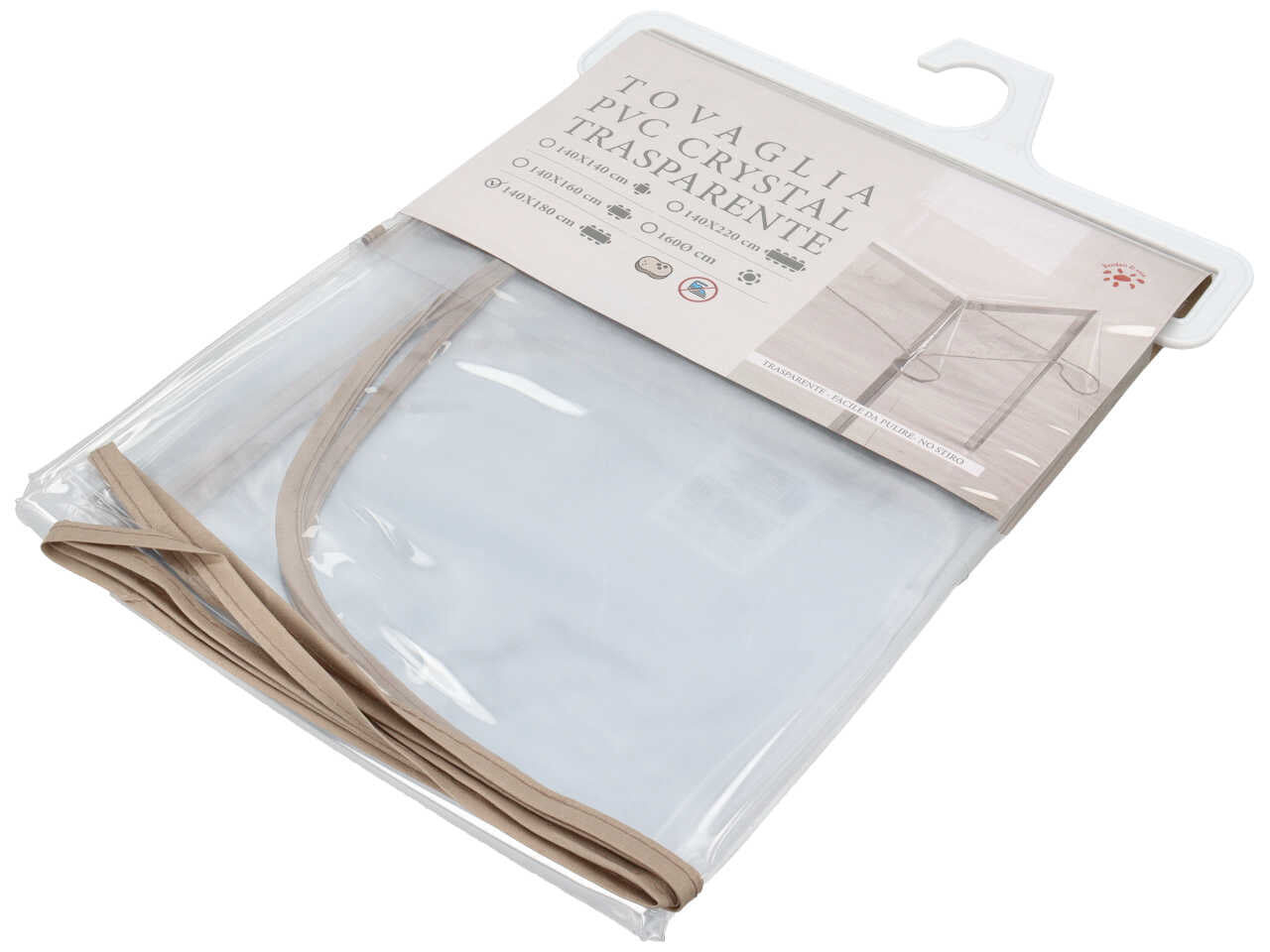 Tovaglia Pvc crystal trasparente 140x180cm