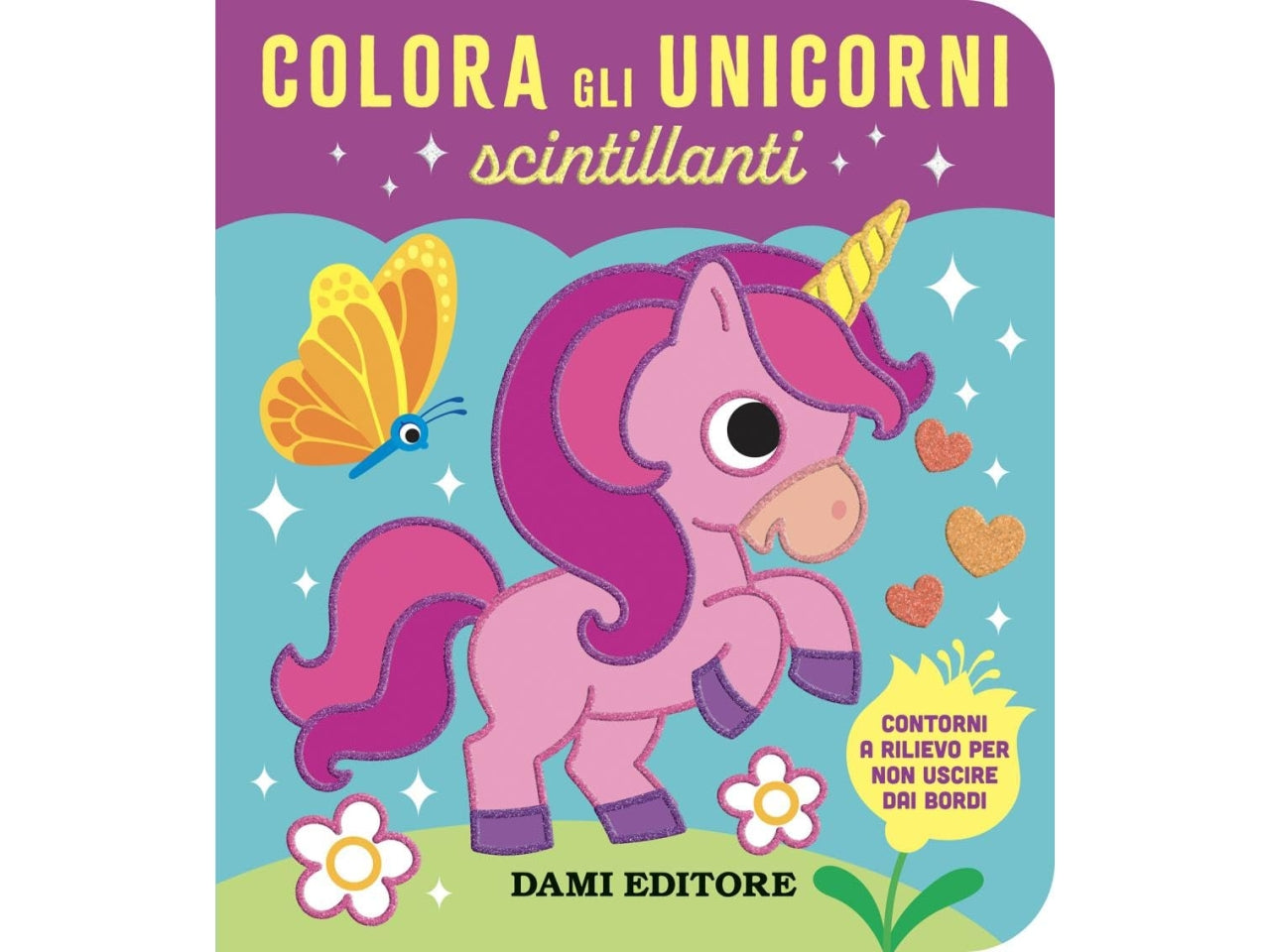 Colora gli unicorni scintillanti