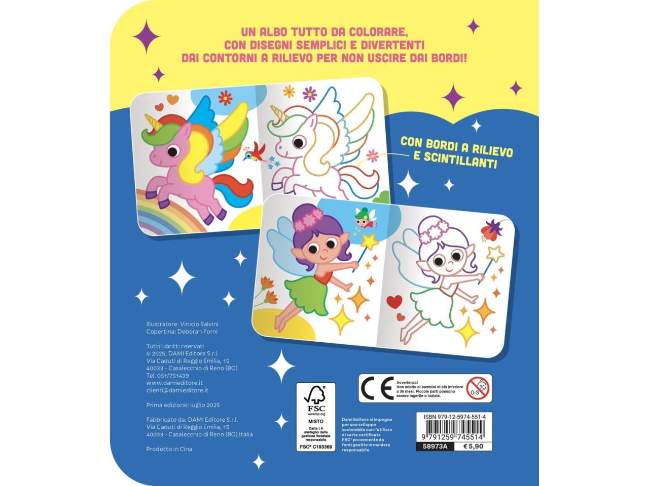 Colora i mondi magici scintillanti