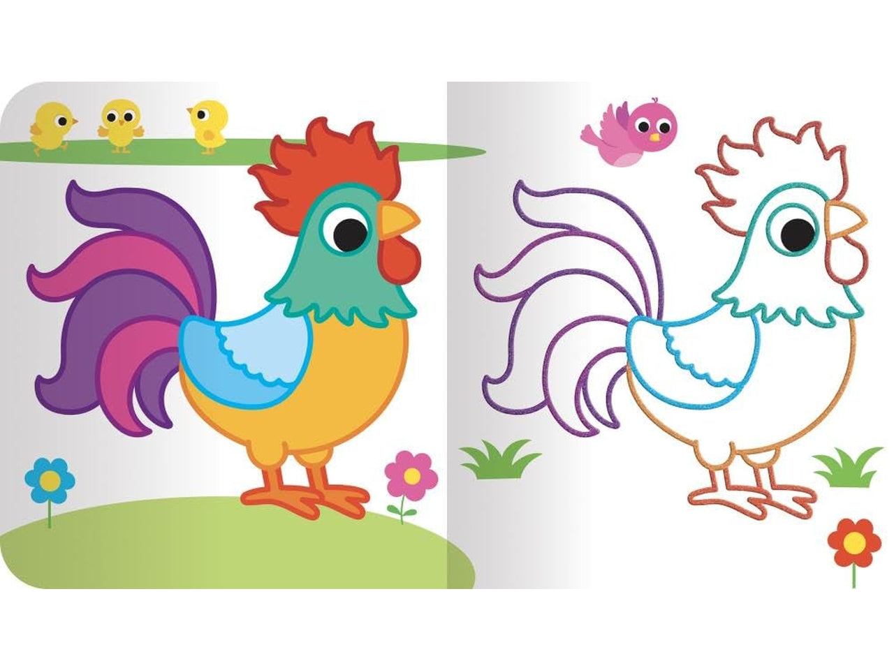 Colora la fattoria scintillante