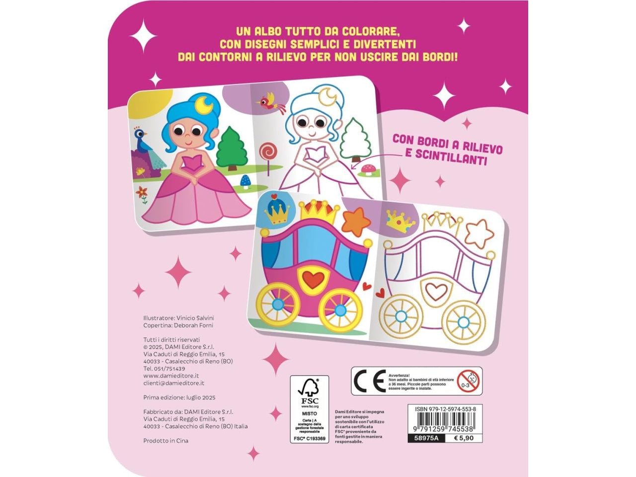 Colora le principesse scintillanti