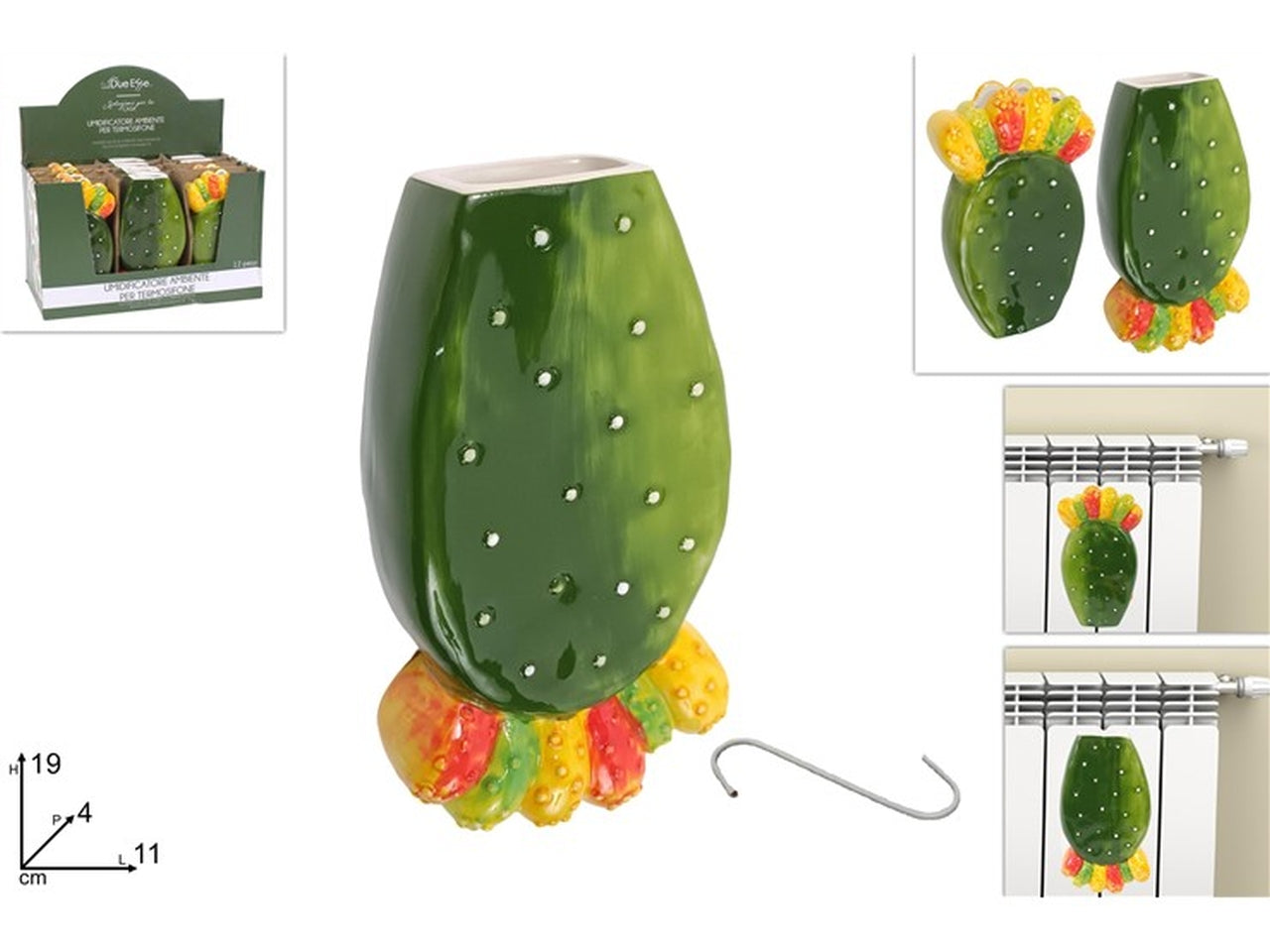 Umidificatore fichi d'india ceramica decorativa