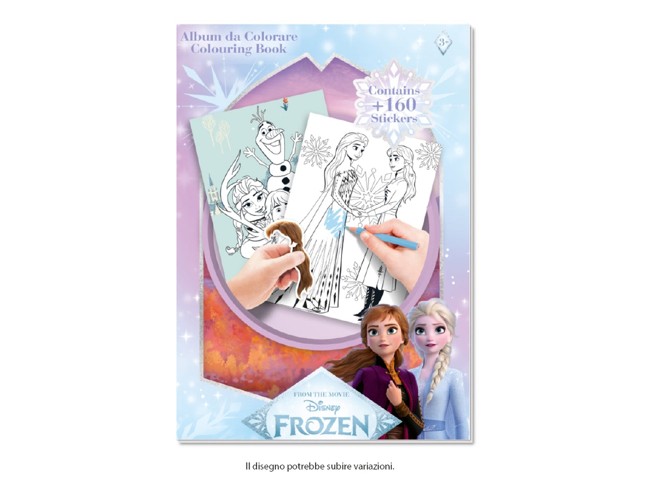 Frozen libro da colorare con stickers