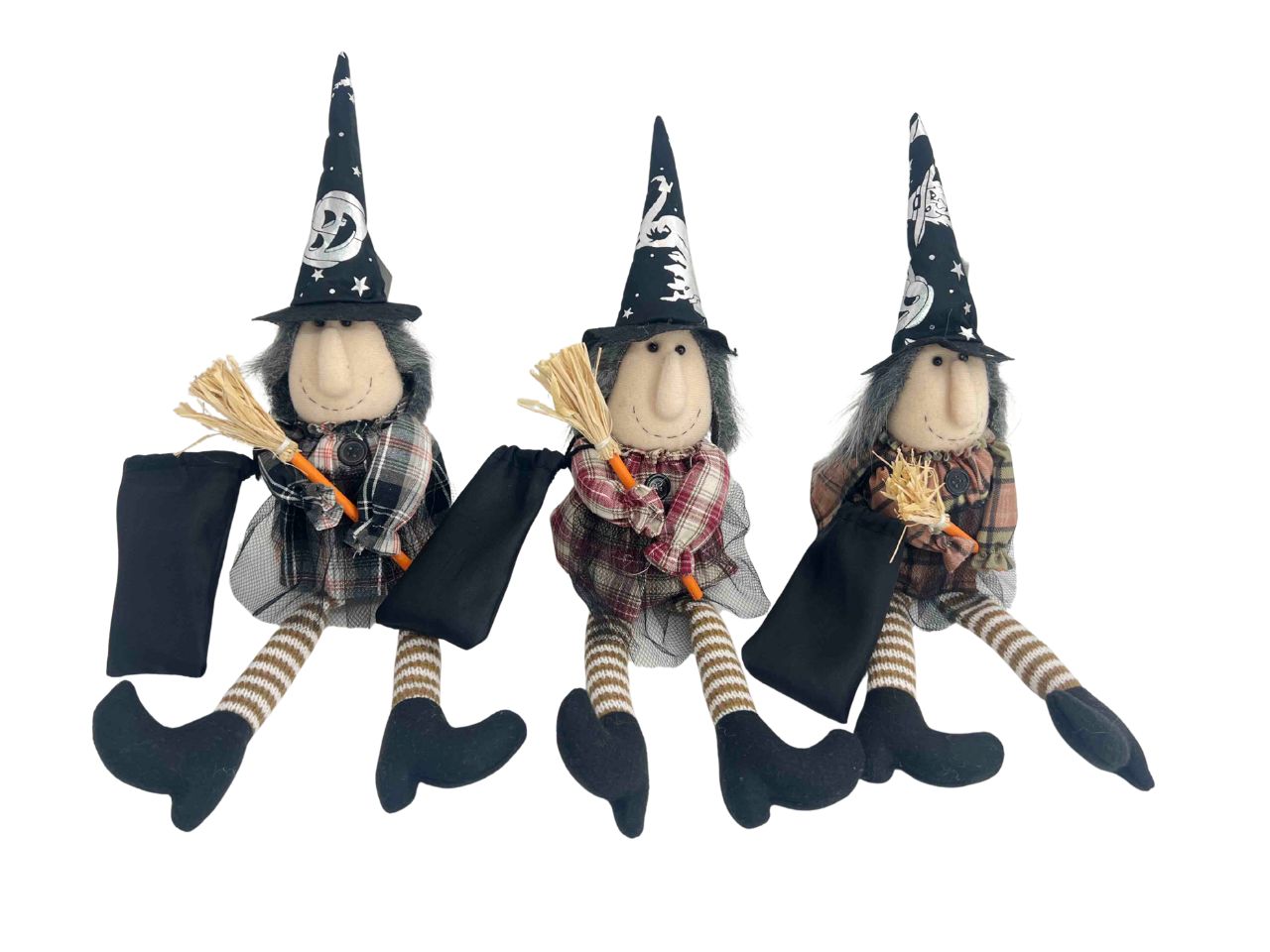 Befana Clelia 42cm seduta con sacchetto