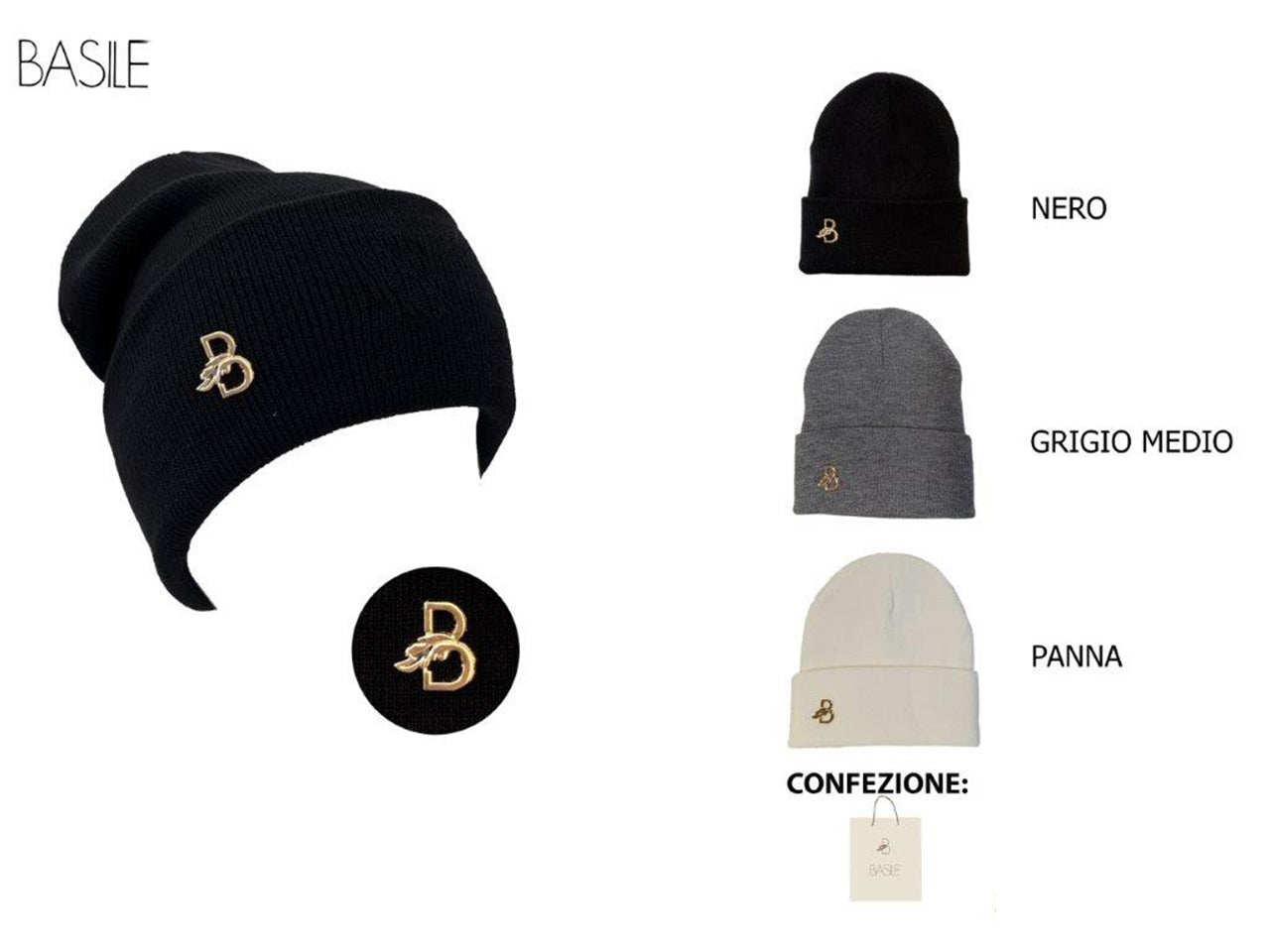 Cappello Basile donna colori assortiti