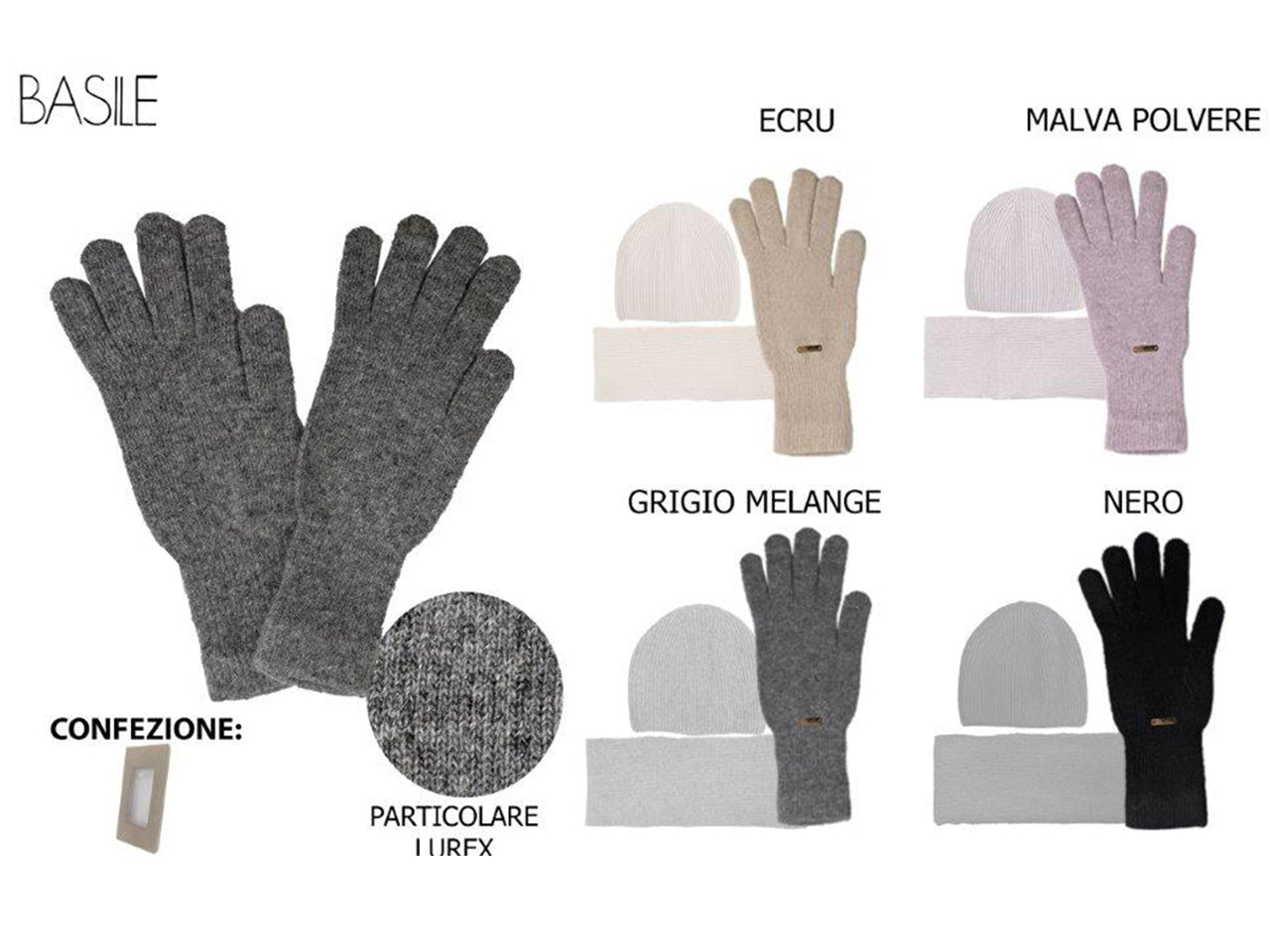 Guanto Basile colori assortiti