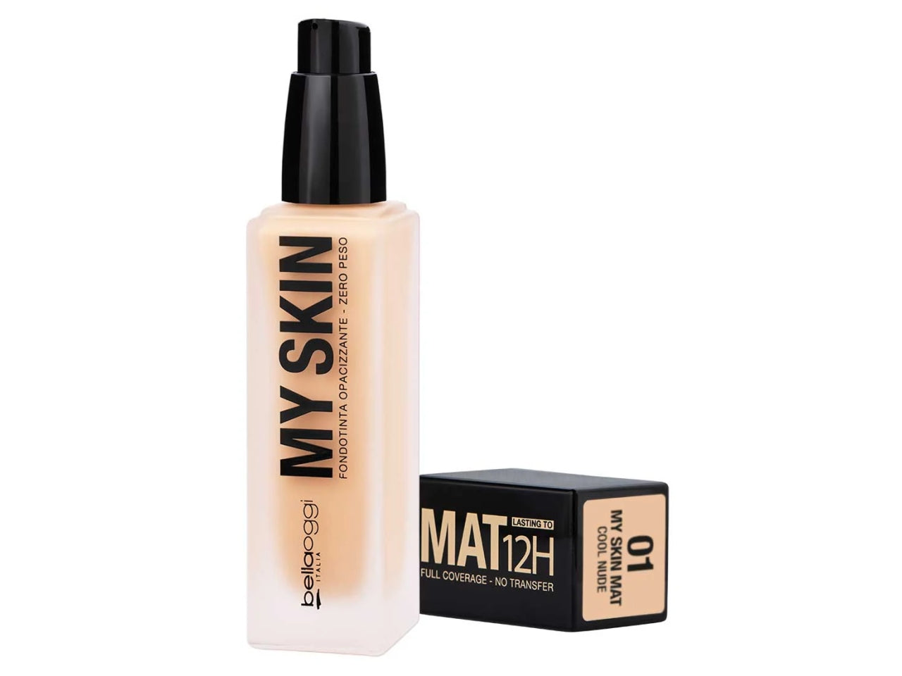 Bellaoggi fondotinta opacizzante my skin mat 12h colore natural beige 025