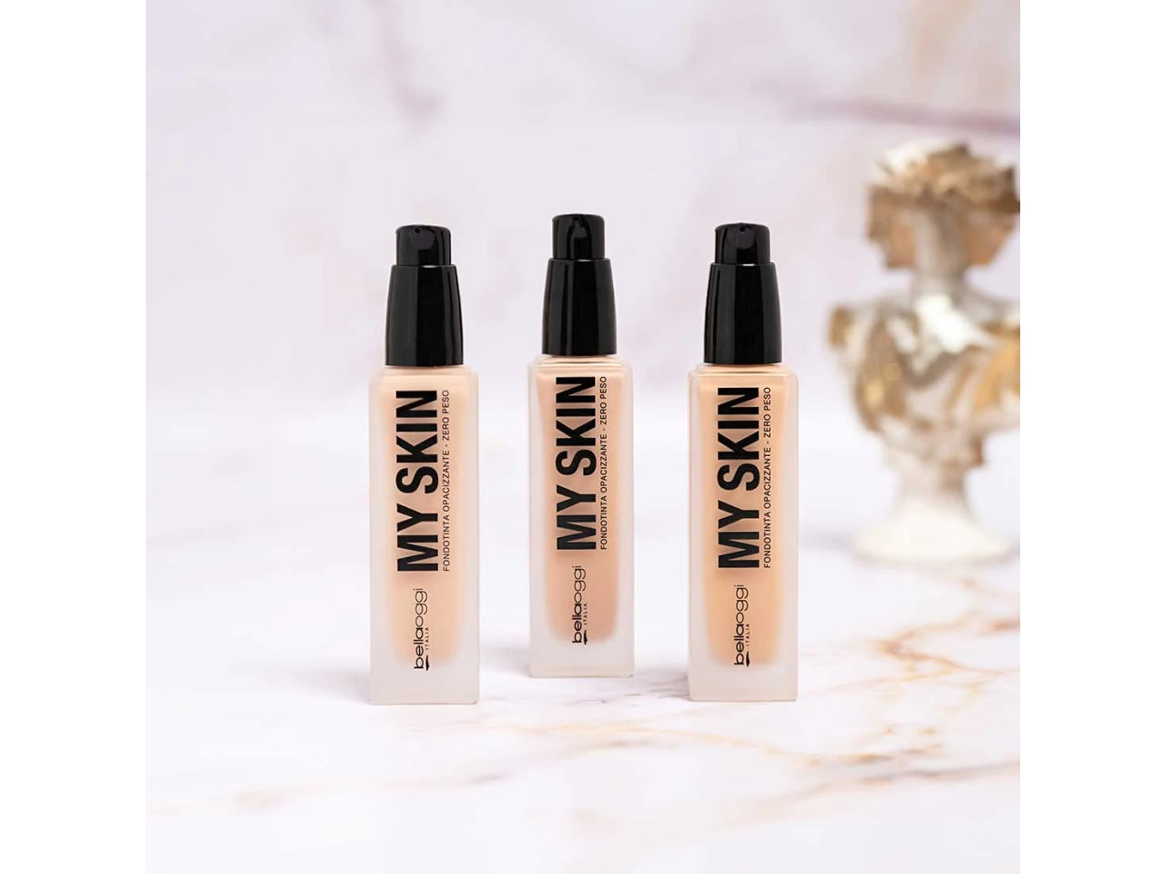 Bellaoggi fondotinta opacizzante my skin mat 12h colore natural beige 025