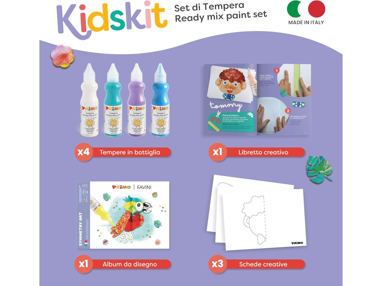 Primo kidskit set tempera simmetry