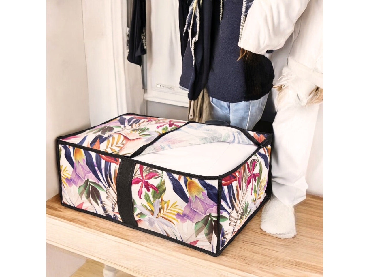 Floral beauty custodia coperte 40x60xh.25cm