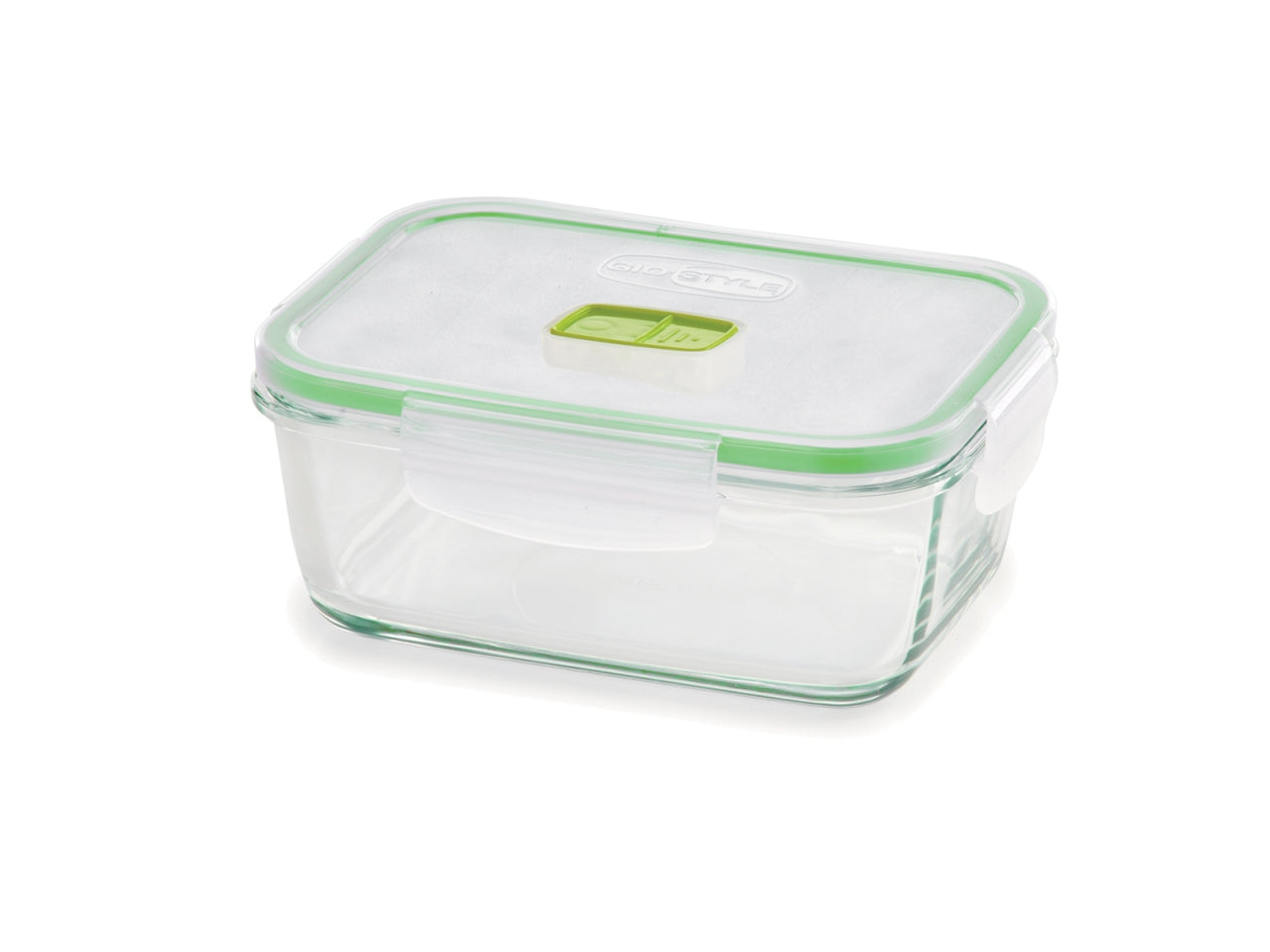 Conservo e riscaldo rettangolare in vetro con coperchio 0,38L