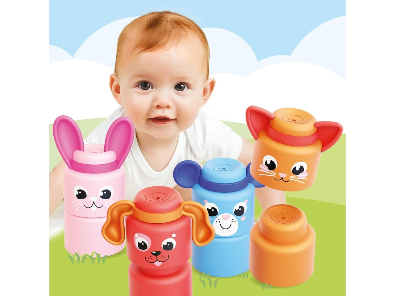 Momy soft happy animals-12 pcs
