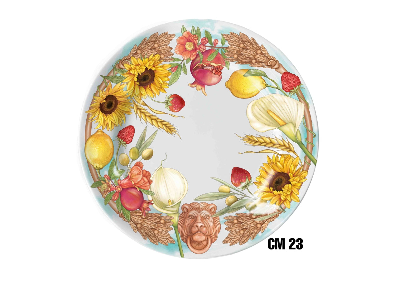 Terracotta piatto piano melamina 23cm