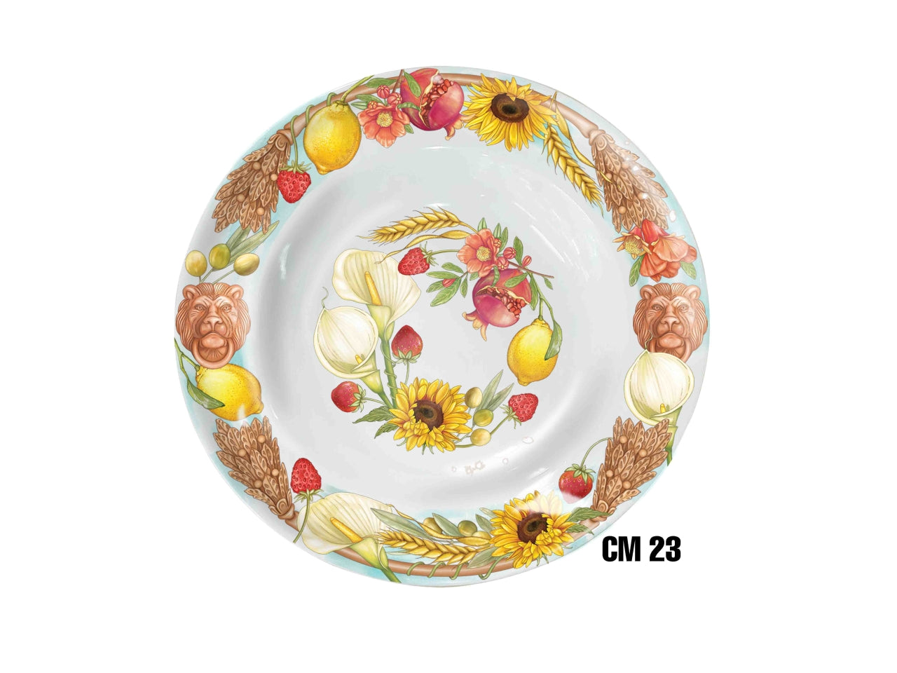 Terracotta piatto fondo melamina 23cm