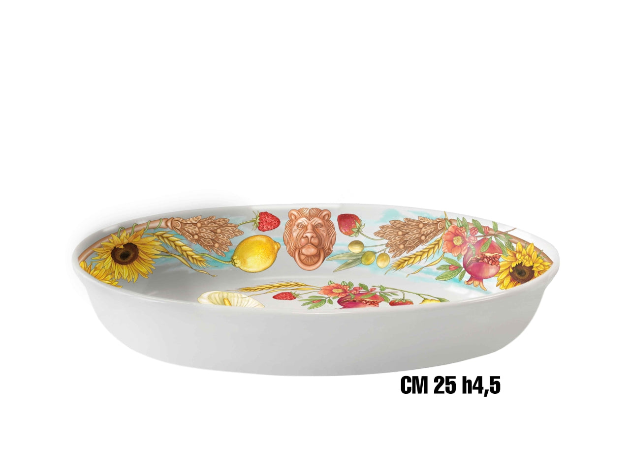 Terracotta ovalino melamina25xh.4,5cm