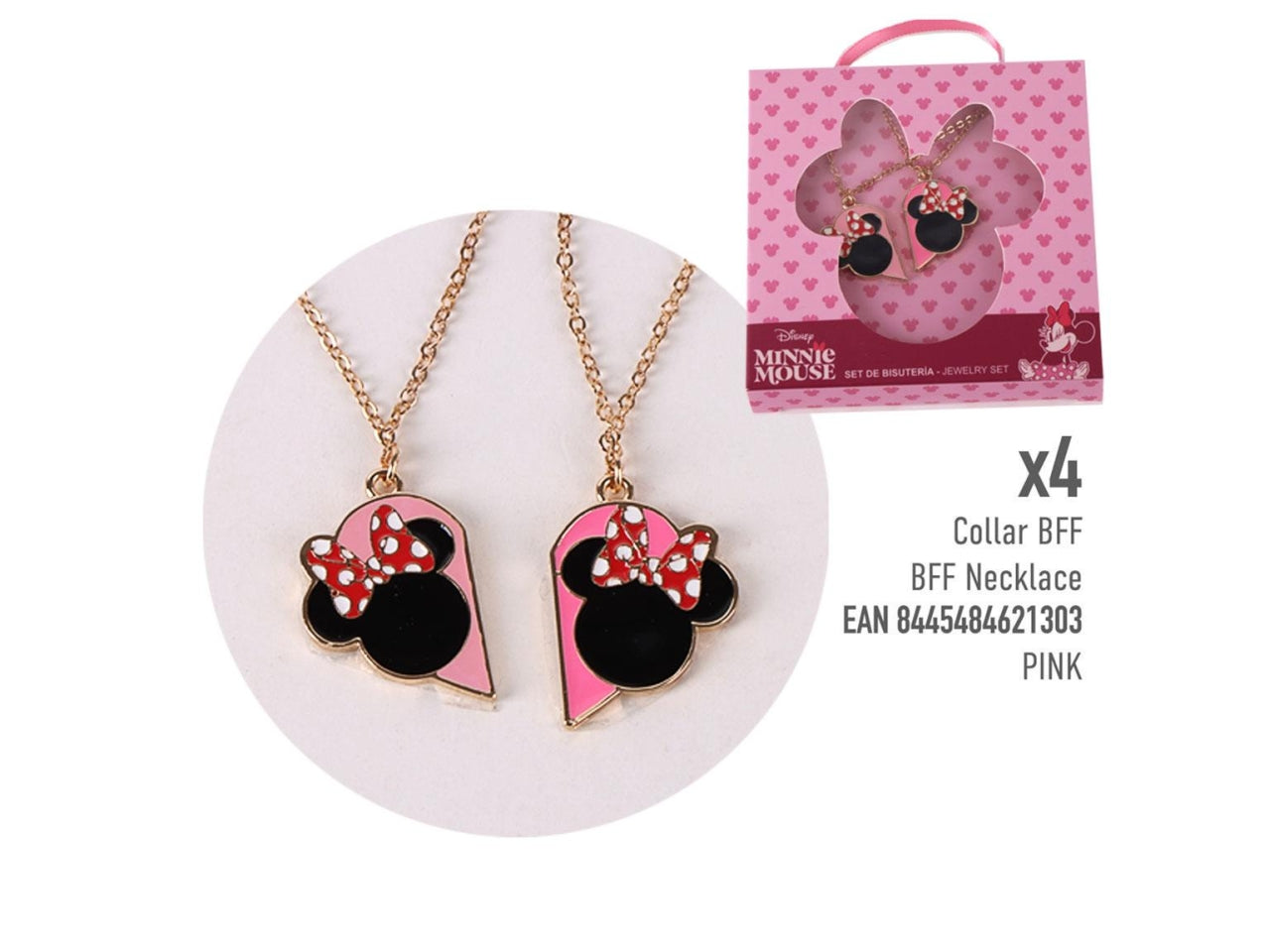 Minnie borsa trasparente con occhiali da sole e accessori per capelli