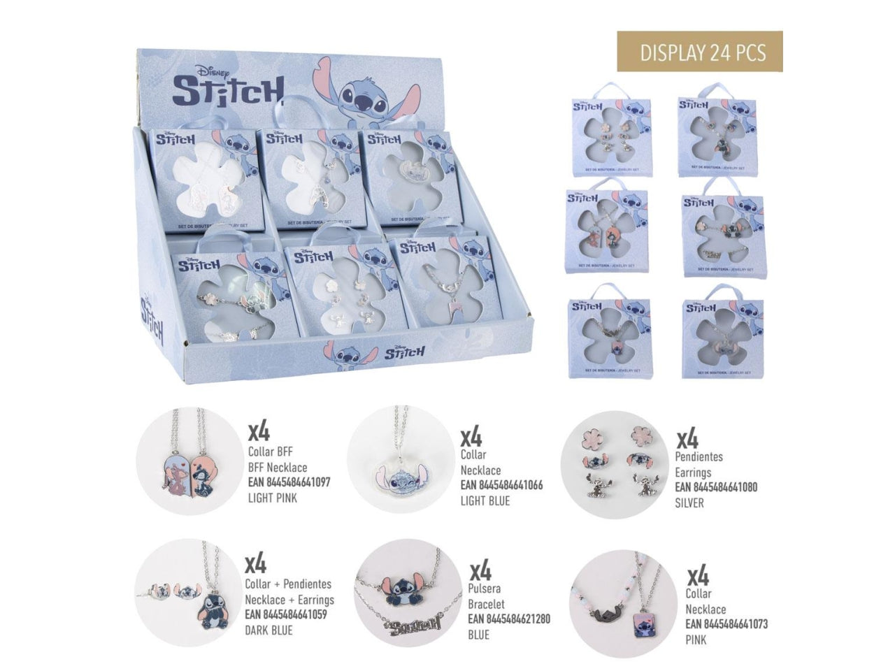 Stitch gioielli assortiti