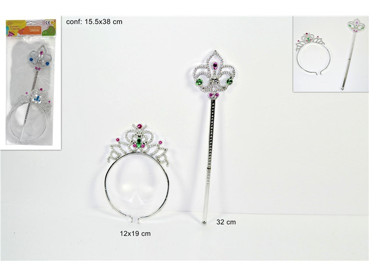 Coroncina principessa con scettro