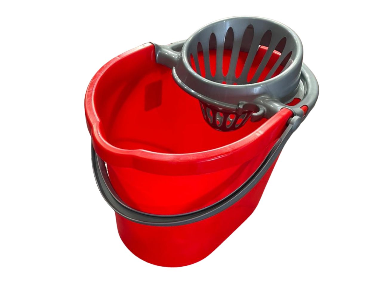 Secchio strizza-mop golden rosso