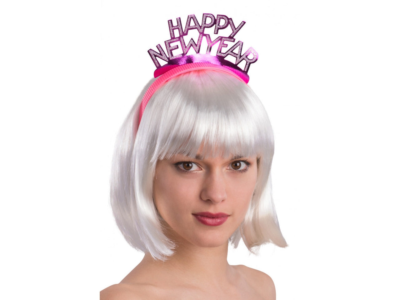 Cerchietto happy new year, confezione da 25 pezzi in colori assortiti