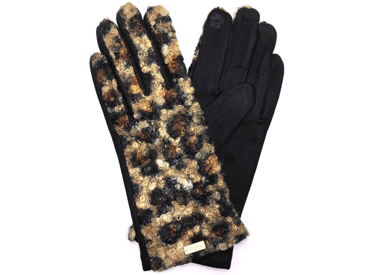 Guanti maculato cammello