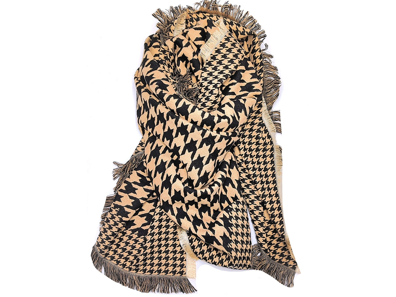 Sciarpa maxi cammello 130x130cm