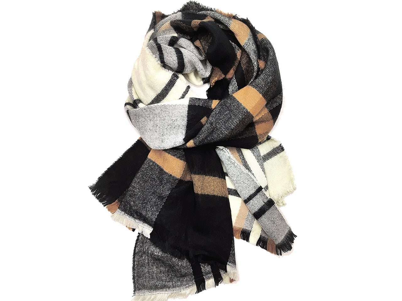Sciarpa scozzese nero 70x210cm