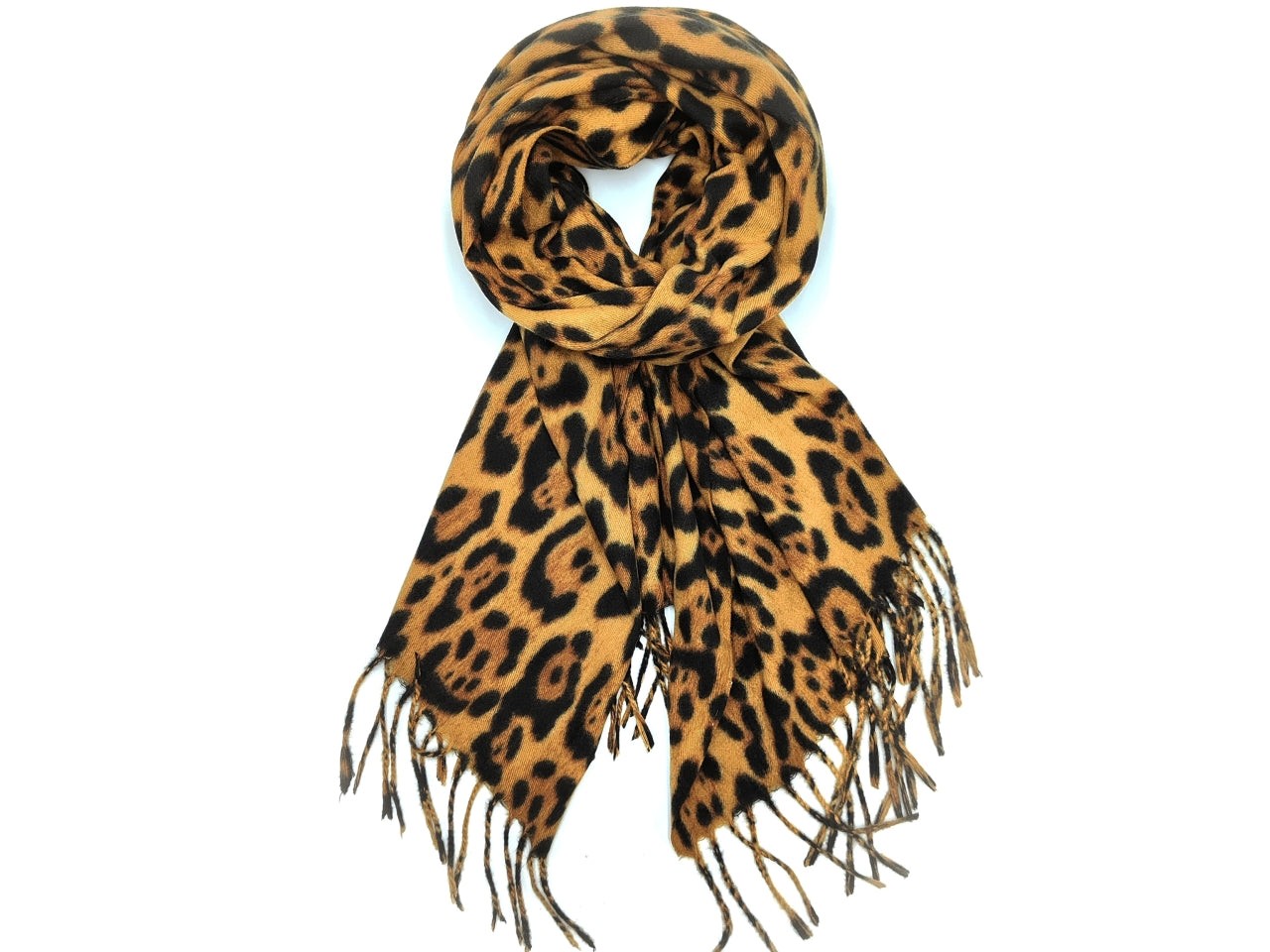 Sciarpa maculato new cammello 70x180cm