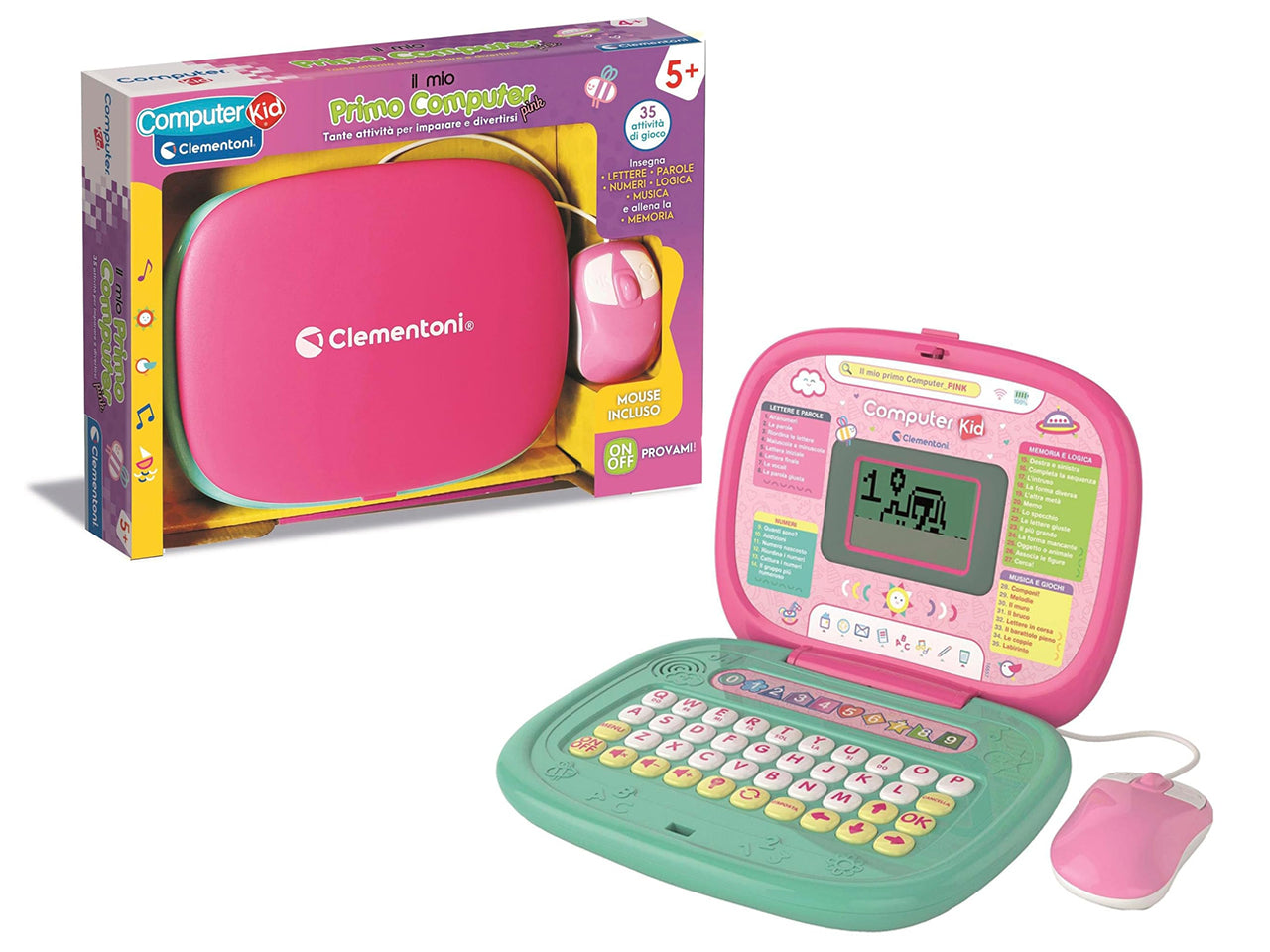 Clementoni il mio primo computer con mouse rosa