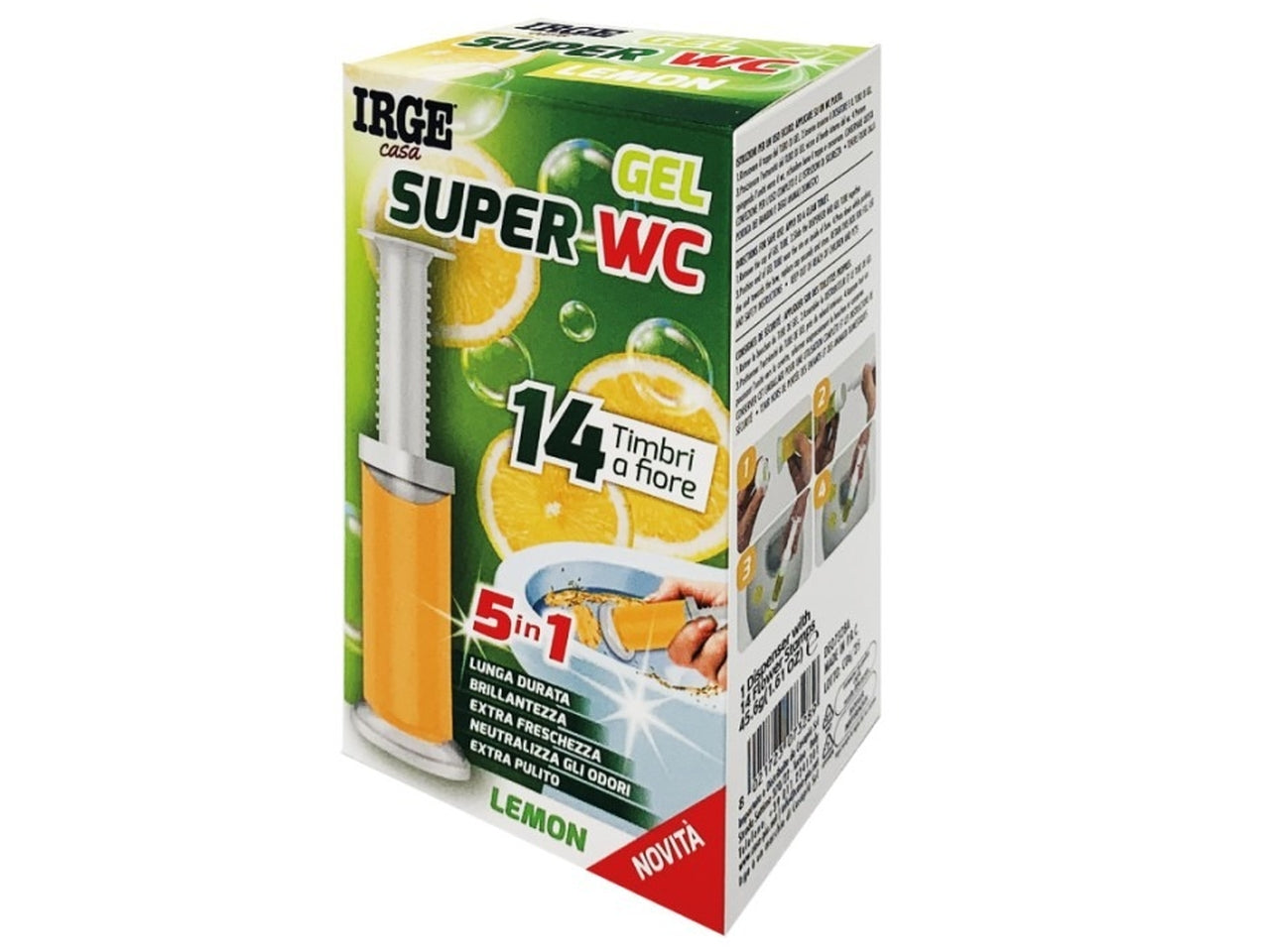 Deo wc gel 14 stampi profumazione lemon