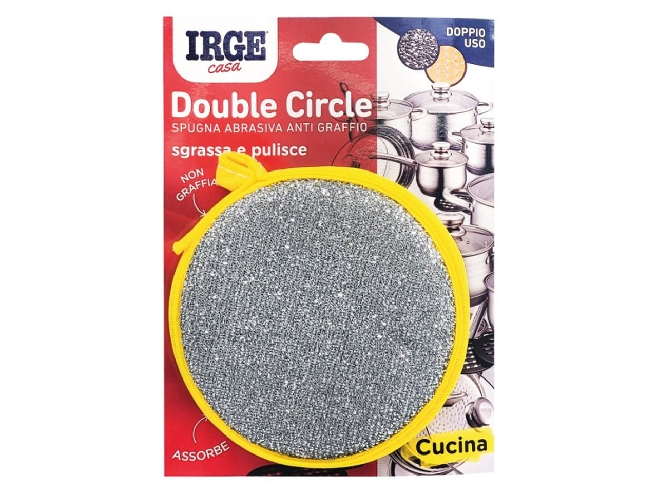 Spugna abrasiva antigraffio forma rotonda