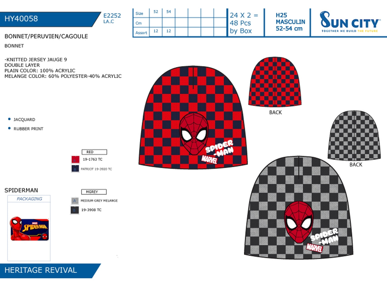 Spiderman cappello