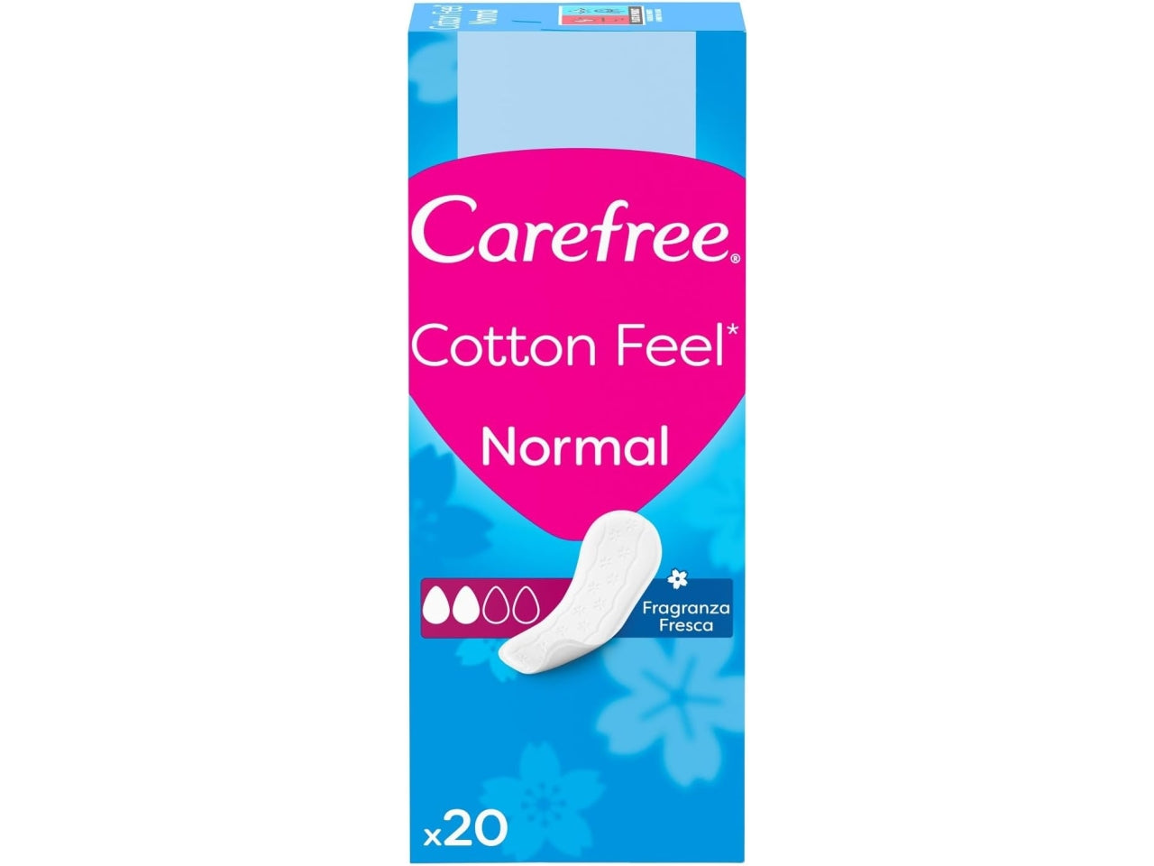 Carefree proteggi slip normal fragranza fresca confezione da 20 pezzi $