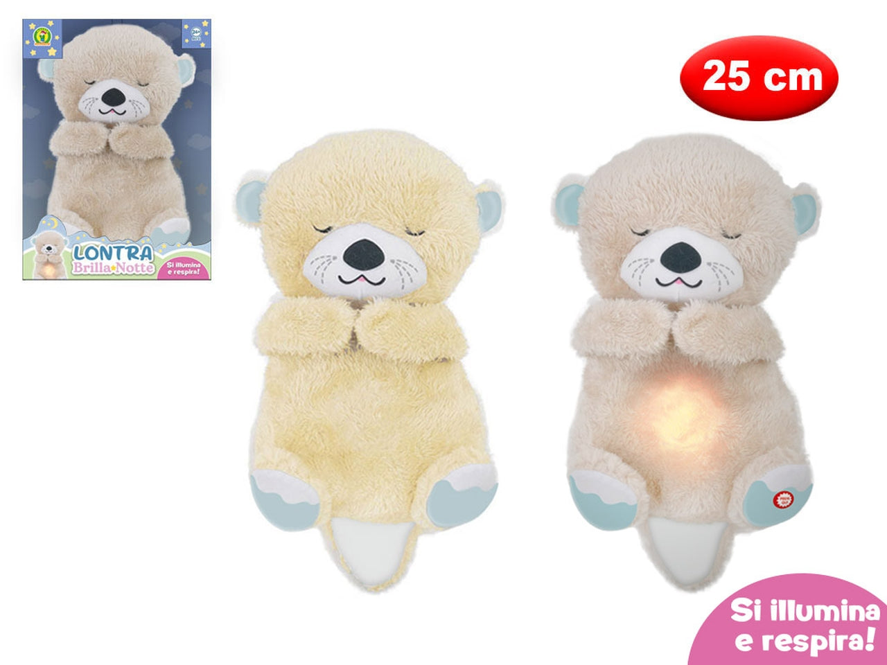 Peluche lontra brillanotte 25cm