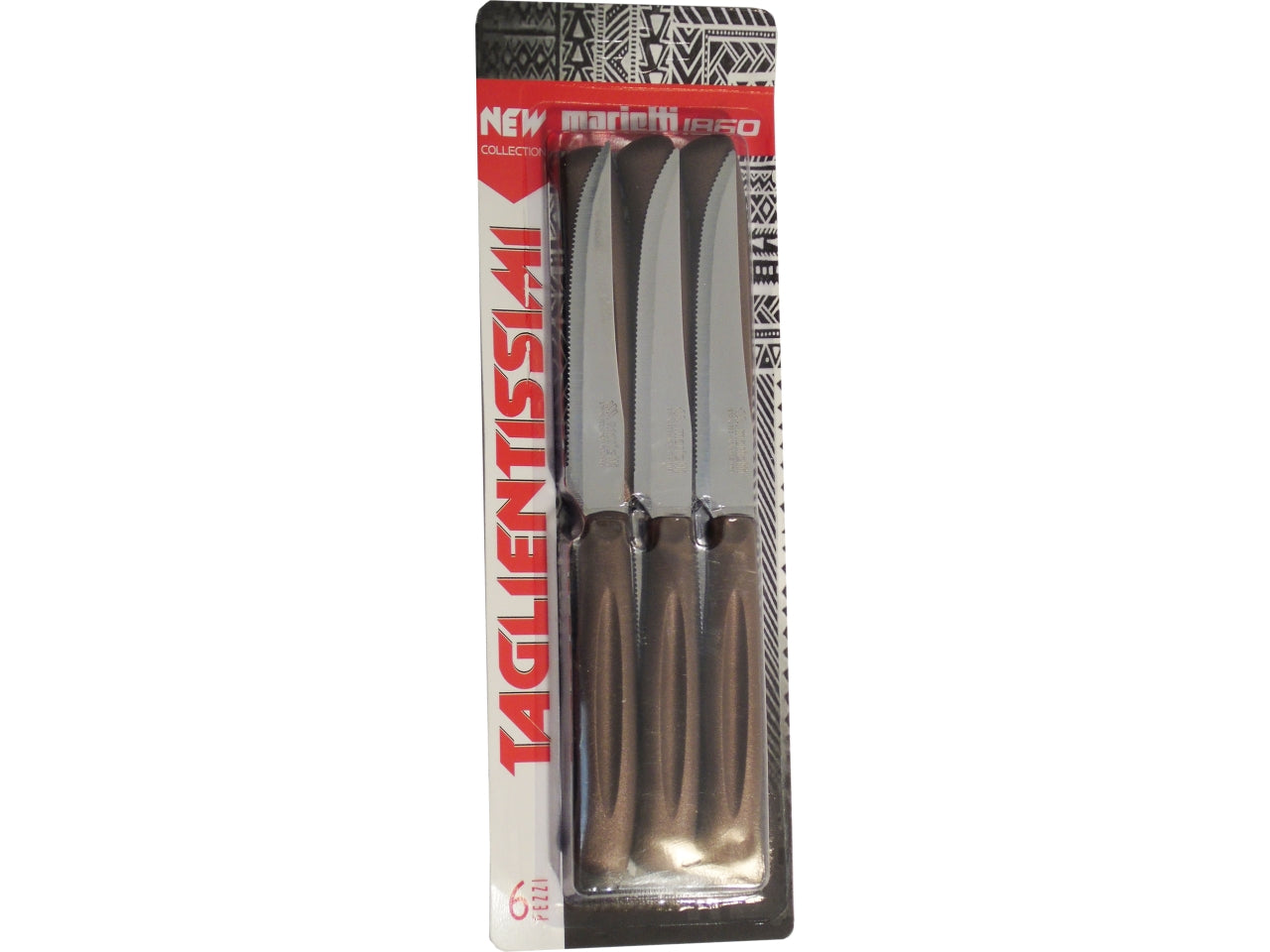Coltelli da bistecca 11cm 6 pezzi sintetico