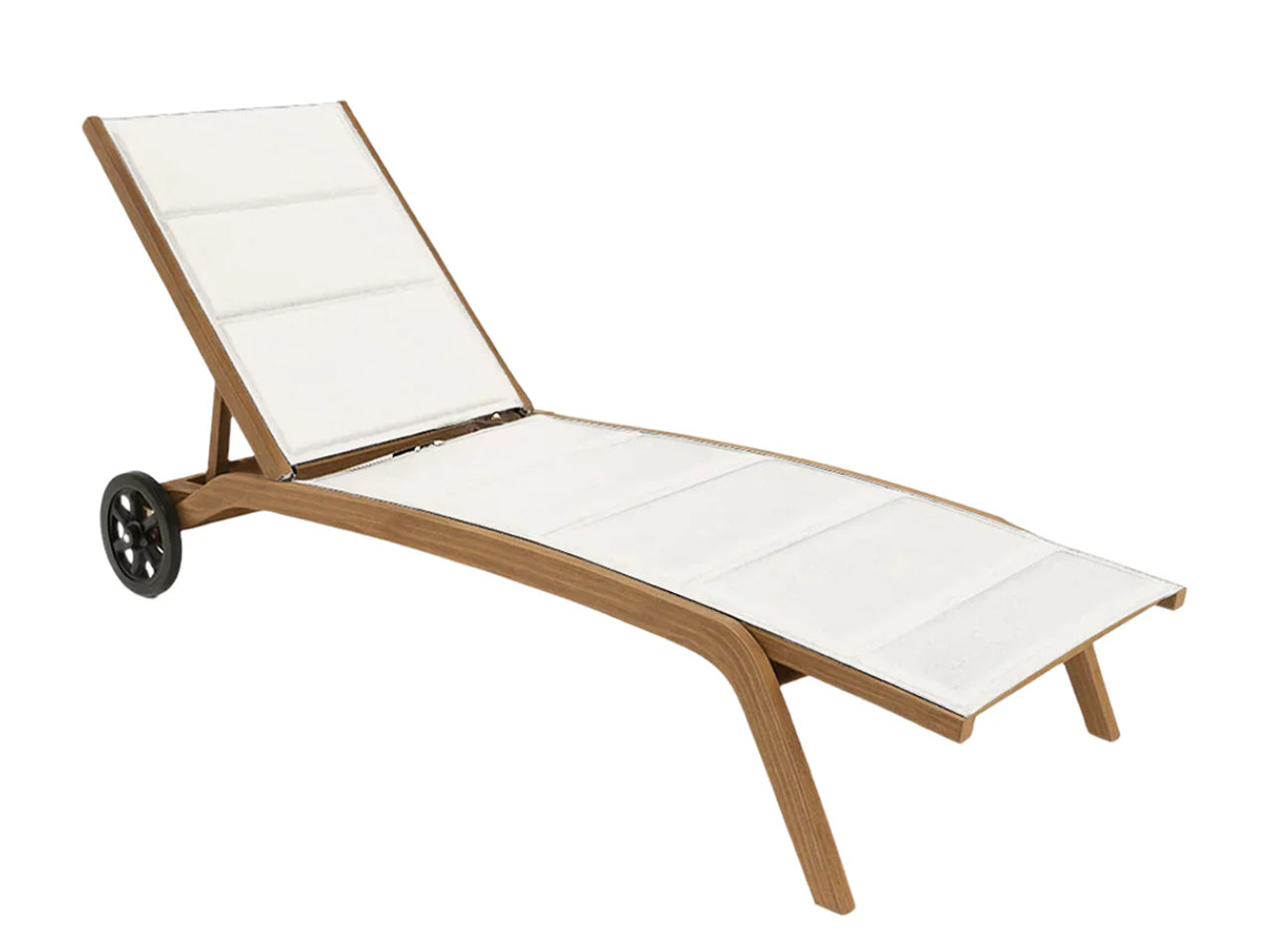 Lettino Myles c/ruote 185x61x35cm bianco