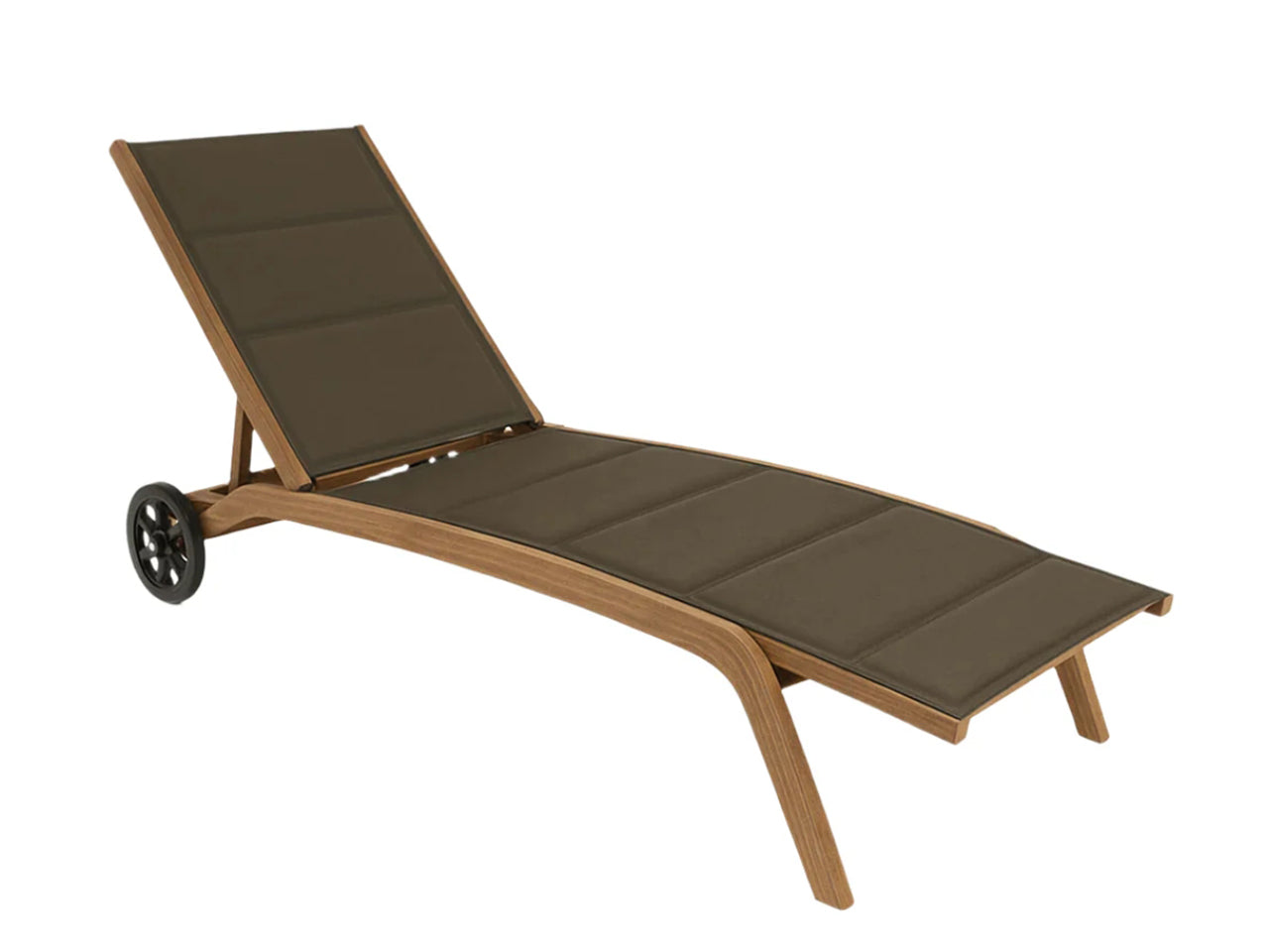 Lettino Myles c/ruote 185x61x35cm grigio