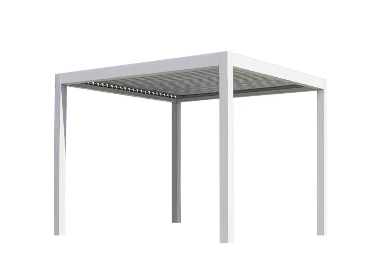 Pergola Bioclimatic alluminio 4x4x2,50cm bianca