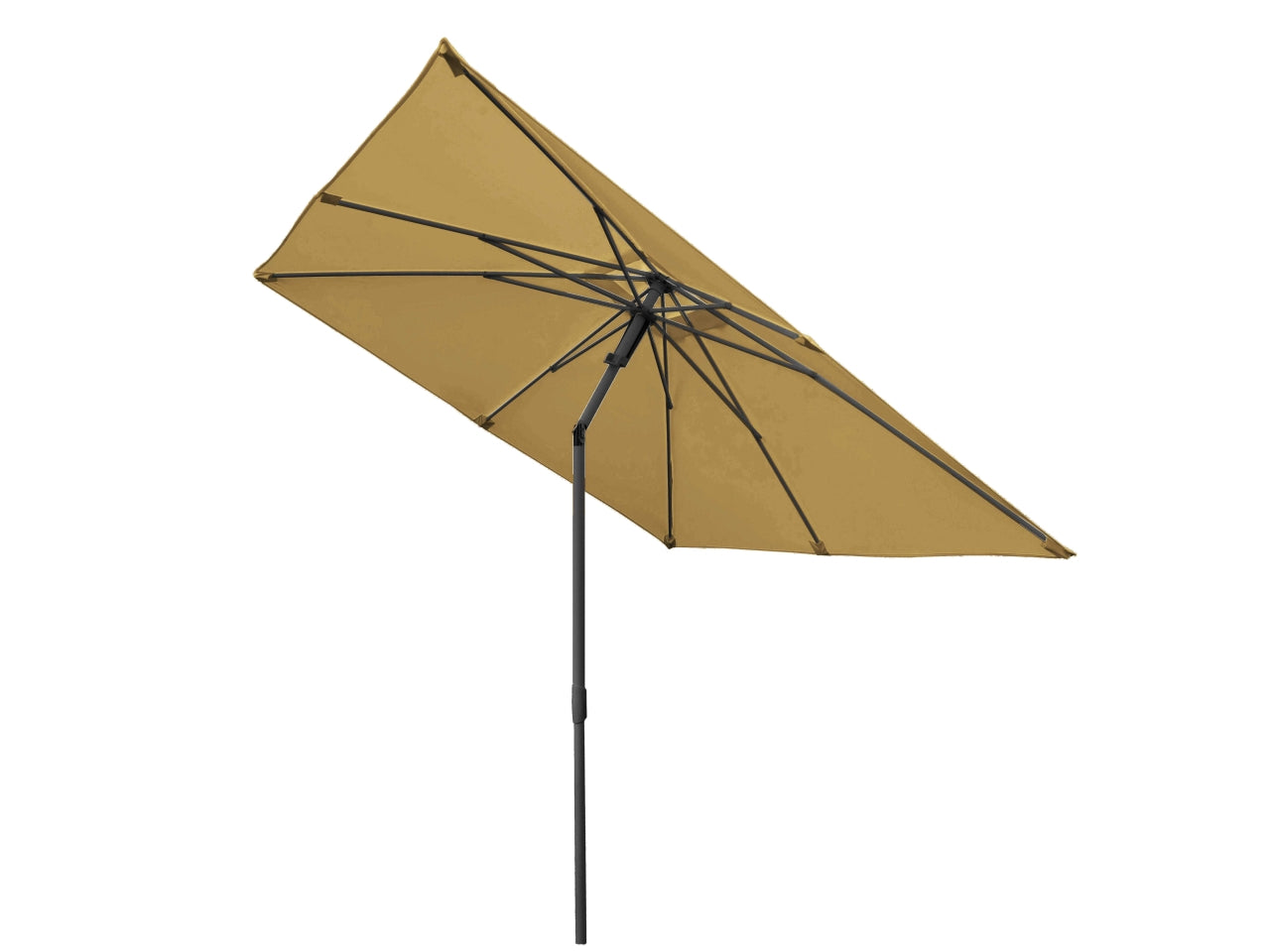 Ombrellone Arkansas in alluminio con palo centrale 2,1x2,1xh.2,4mt sabbia, senza base