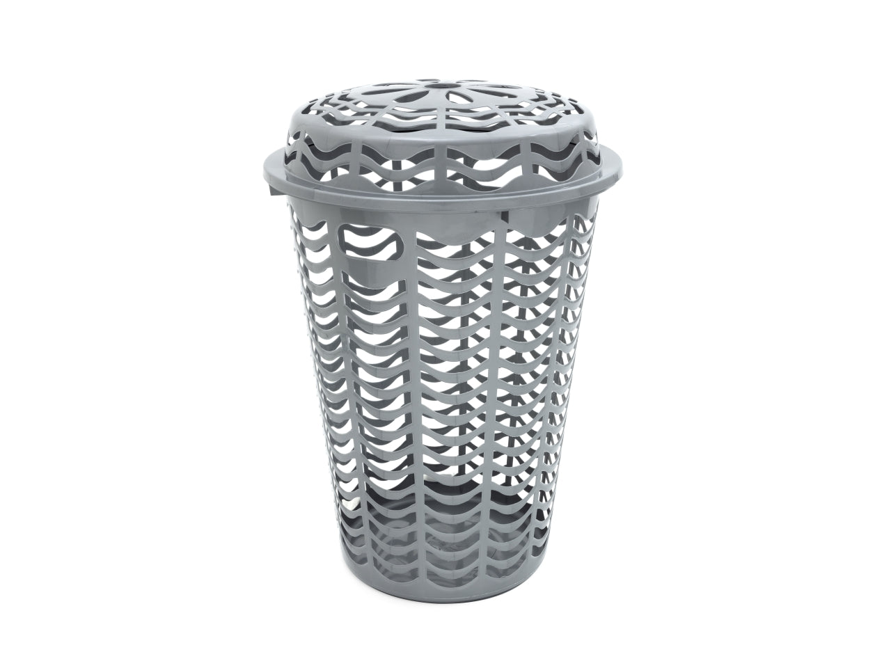 Cestone milleusi con coperchio 46xh.67cm silver