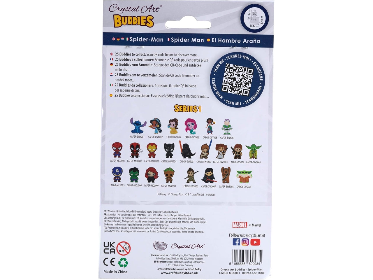 Spiderman, crystal art buddy