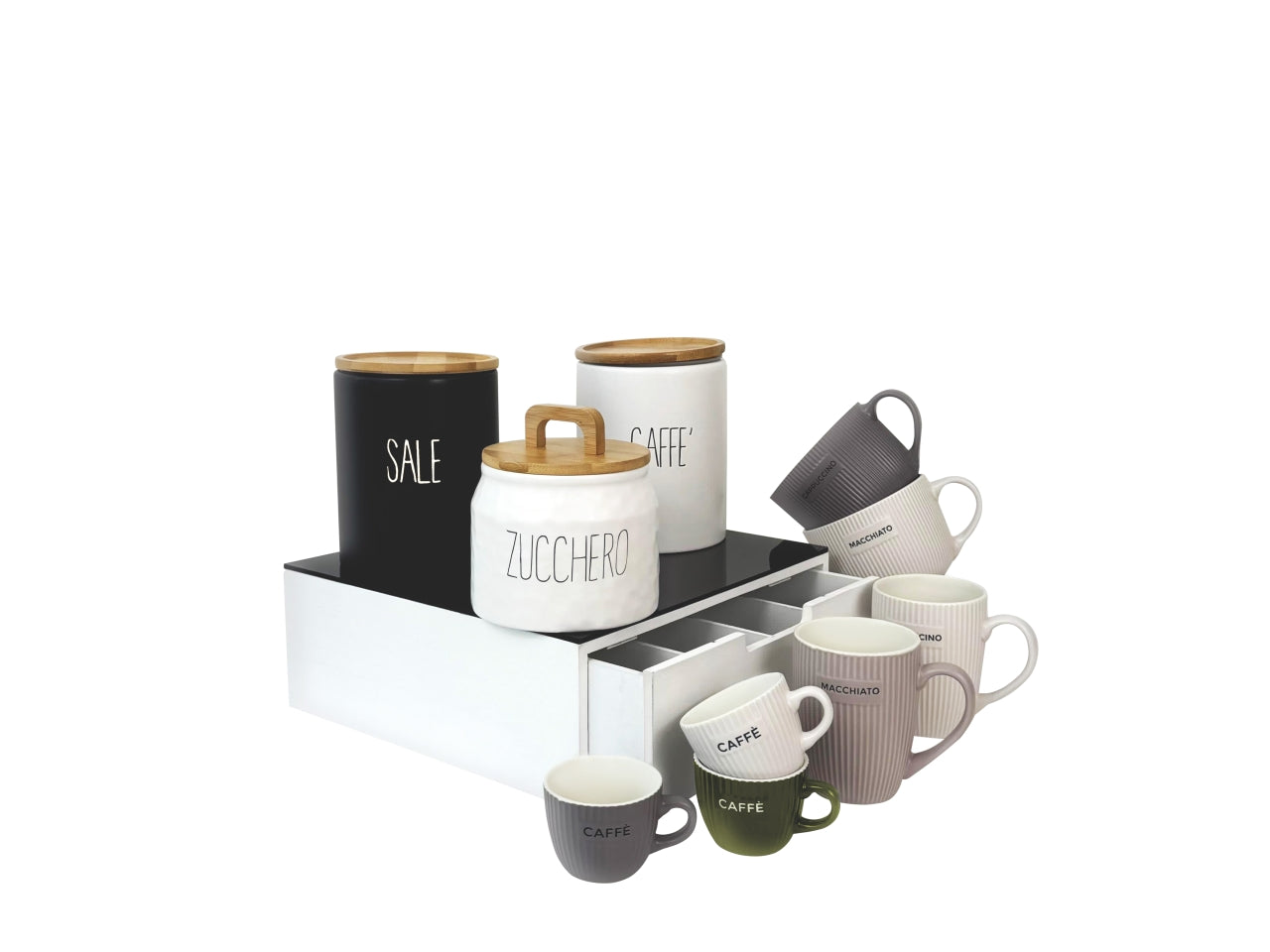 Tazzina caffe' 118ml ceramica colori assortiti rs380-1