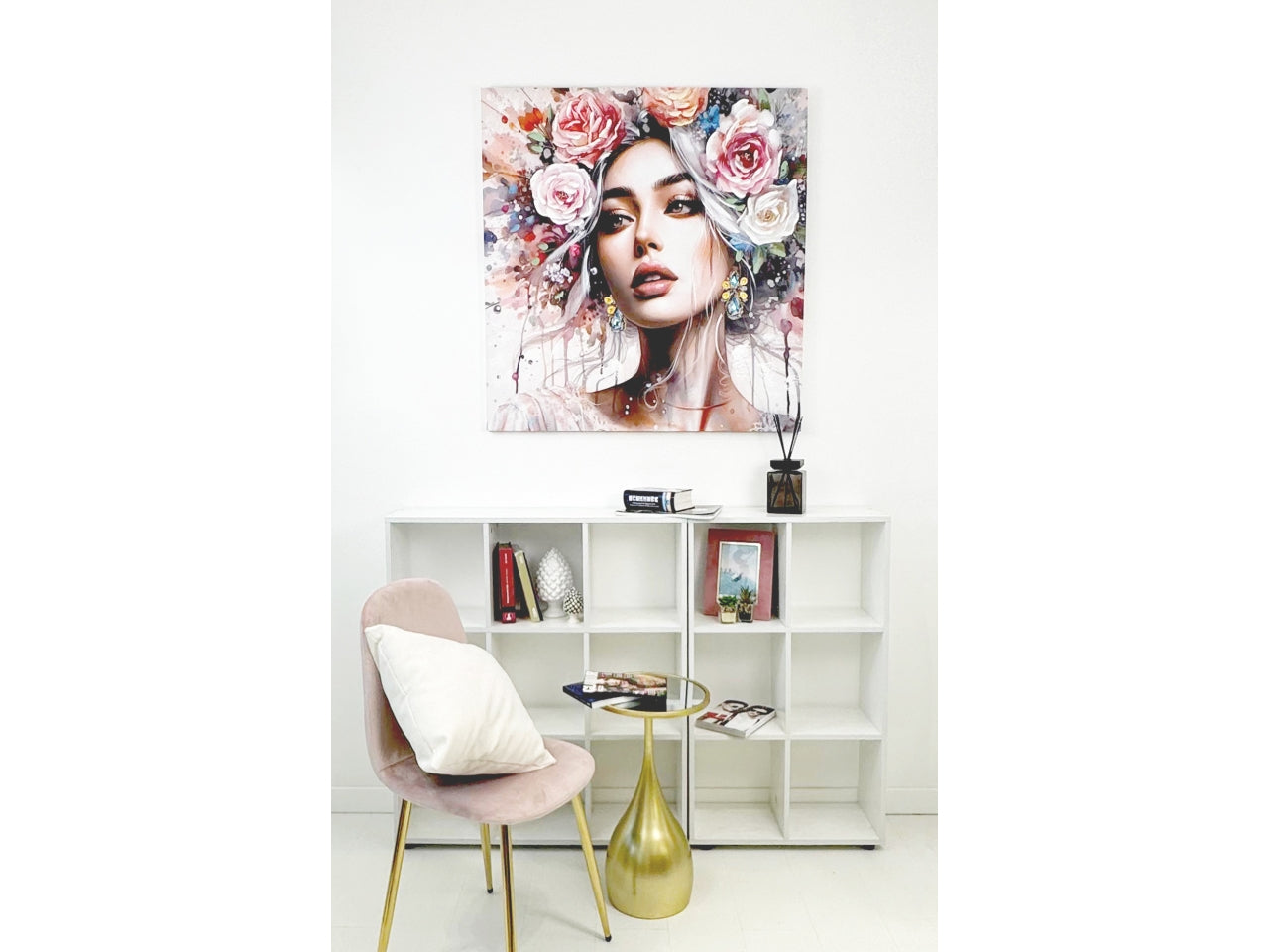 Mat quadro telae legno 100x100x3cm