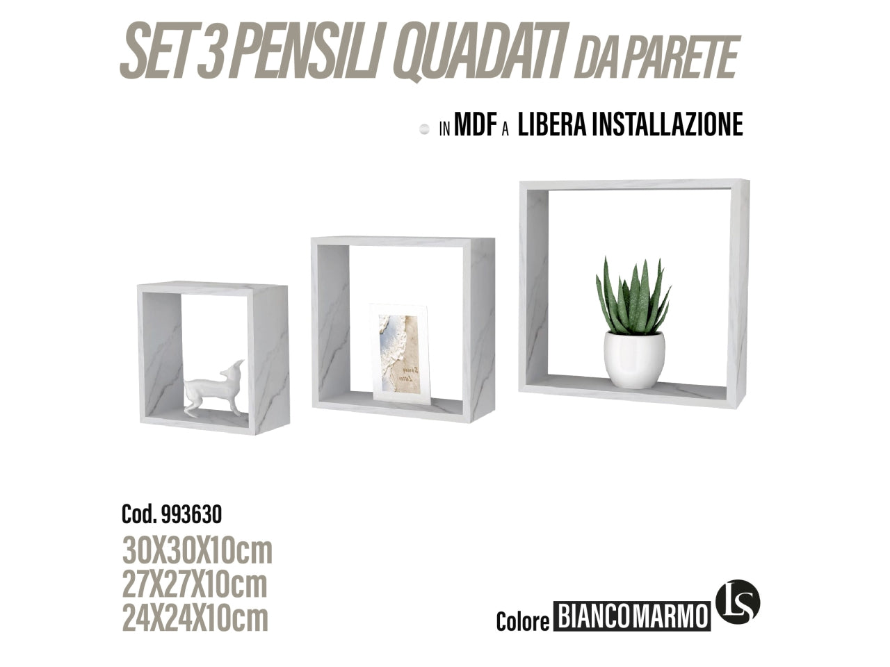 Rus 3 cubi mdf 30/27/24x9.7cm