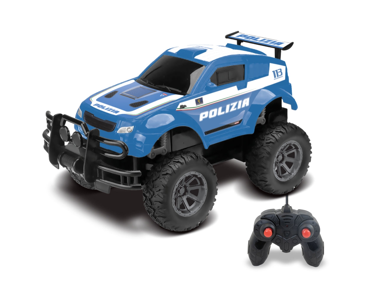 Auto radiocomando Big wheels polizia scala1:16