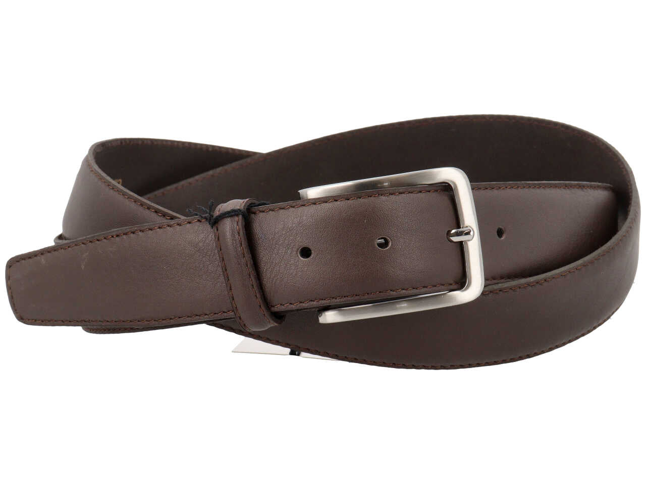 Cintura vitello nappa cucitura fine extralunga nero o moro misure assortite