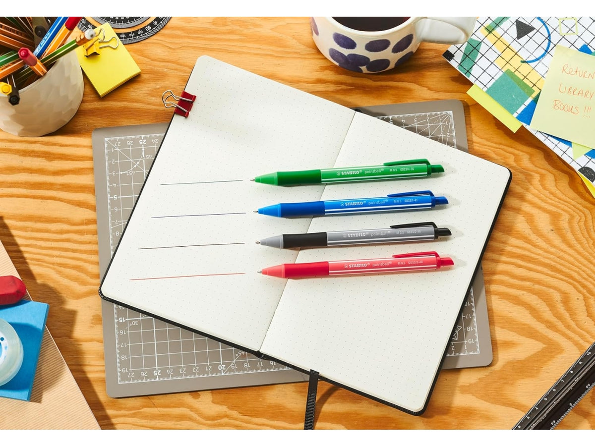 Stabilo Pointball colorful ultra di colore nero la confezione contiene 10 penne
