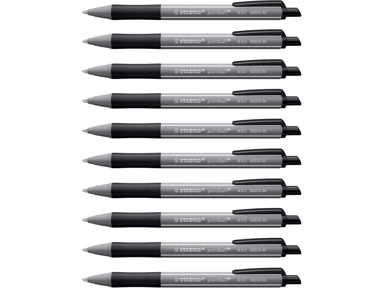 Stabilo Pointball colorful ultra di colore nero la confezione contiene 10 penne