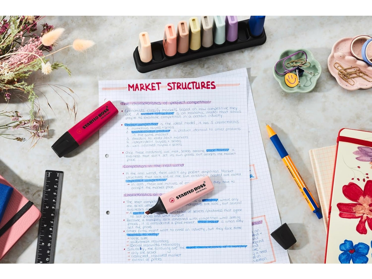 Stabilo evidenziatore Boss naturecol wild la confezione contiene 10 pezzi deskset